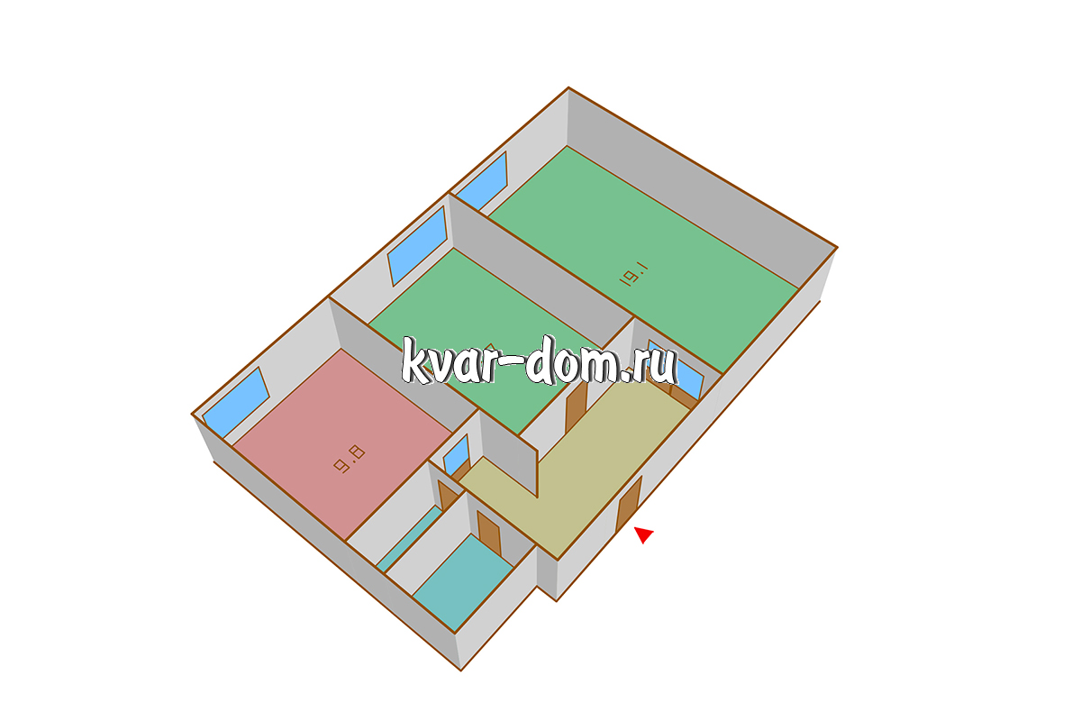 Снять квартиру Текстильщики, Саратовская 3